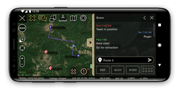 TAK field phone map